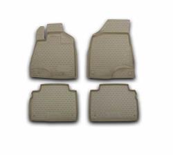 Коврики в салон VW Touareg 10/2002-2010 4шт. (полиуретан, бежевый)