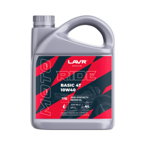 Масло моторное LAVR RIDE BASIC 4T 10W40 SL (4л)
