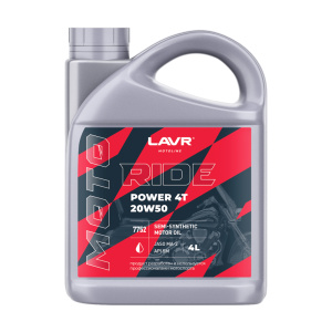 Масло моторное LAVR RIDE POWER 4T 20W50 SM (4л)