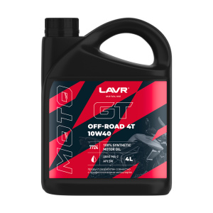 Масло моторное LAVR MOTO GT OFF ROAD 4T 10W-40  (4л)